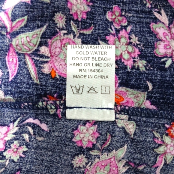 Blush BJ Maxi Floral Rayon Elastic Waist Skirt. Size S - Picture 6 of 7